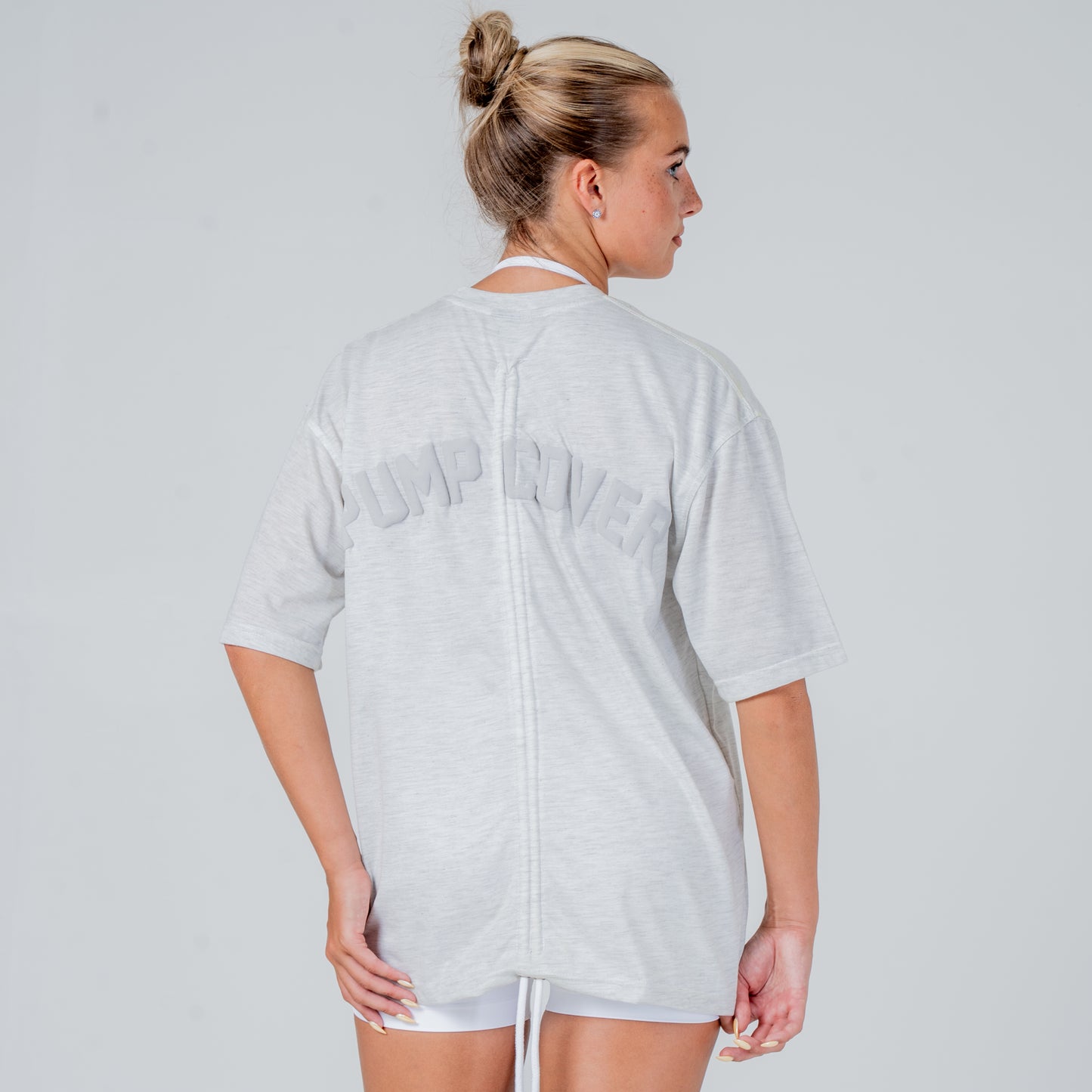 Patent pending pumpcover cinch tee