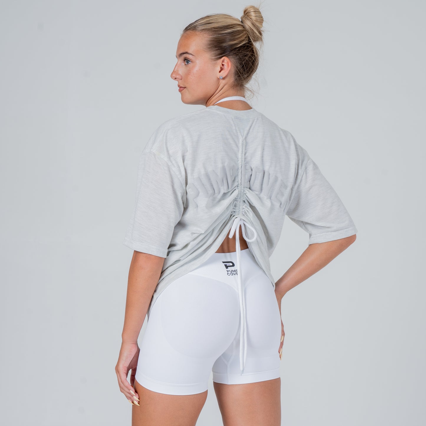 Patent pending pumpcover cinch tee