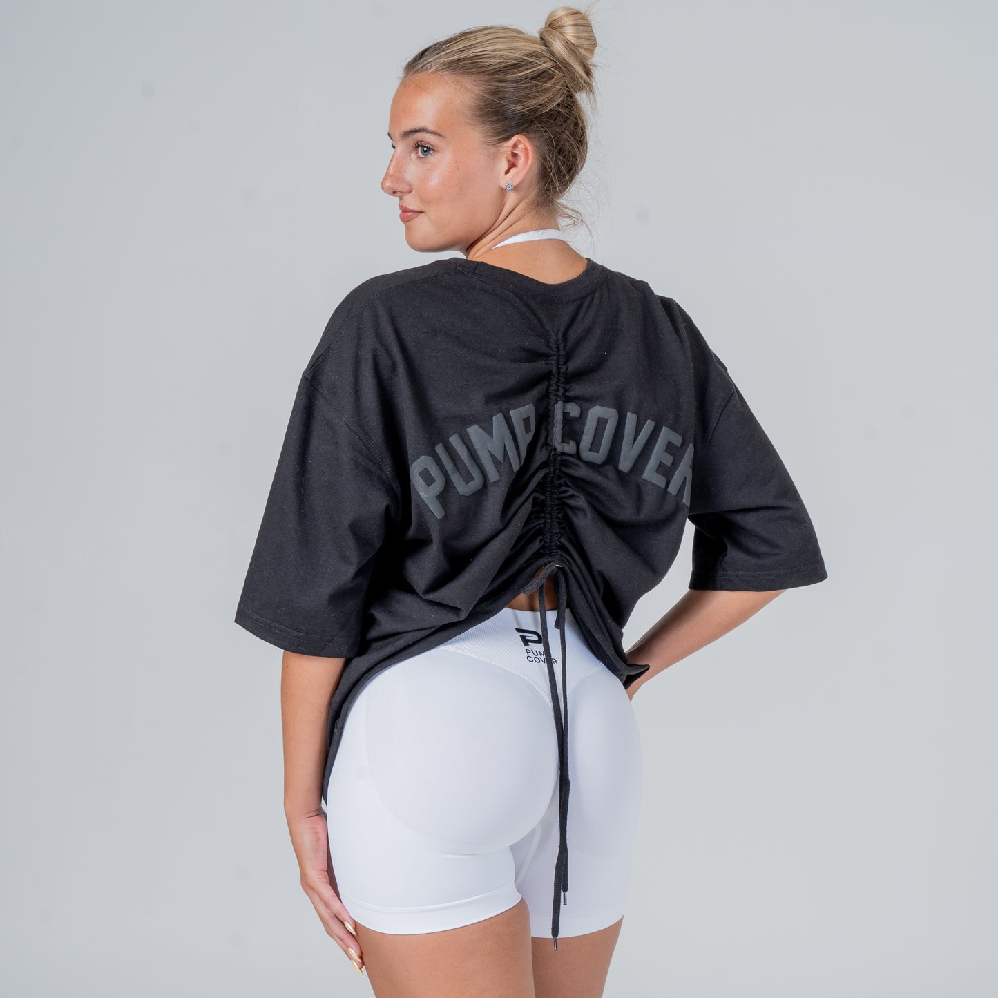 Patent pending pumpcover cinch tee