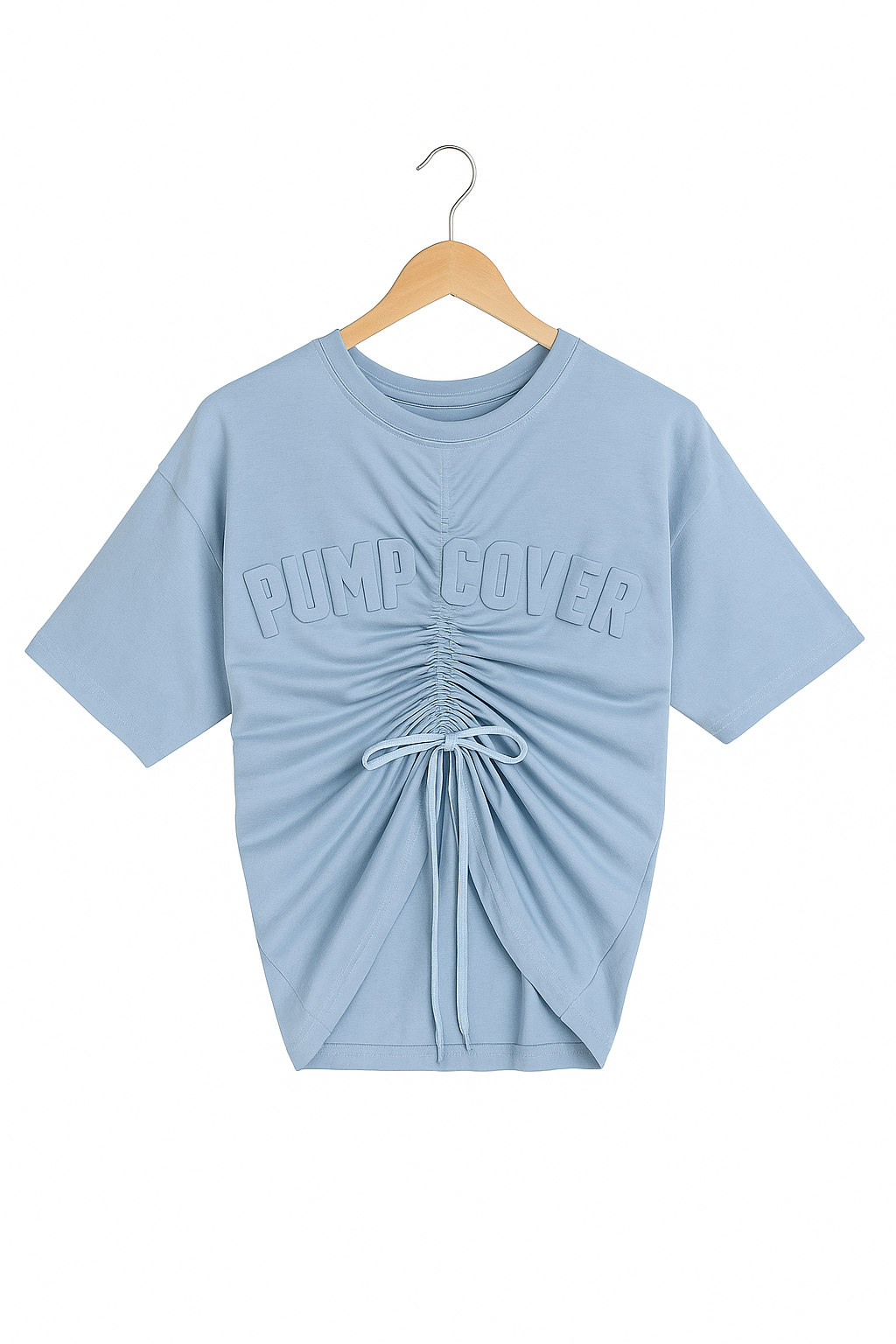 Patent pending pumpcover cinch tee