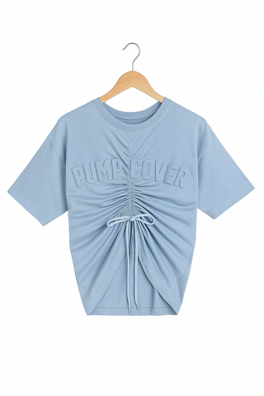 Patent pending pumpcover cinch tee
