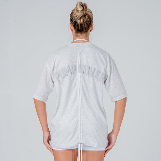 Patent pending pumpcover cinch tee